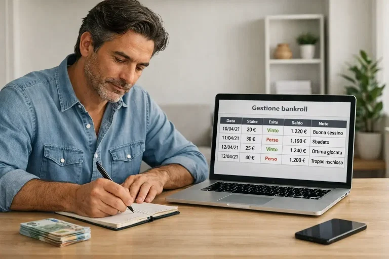 Persona che gestisce il proprio capitale per le scommesse