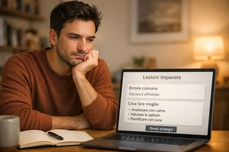 Persona che impara dalle proprie esperienze nelle scommesse