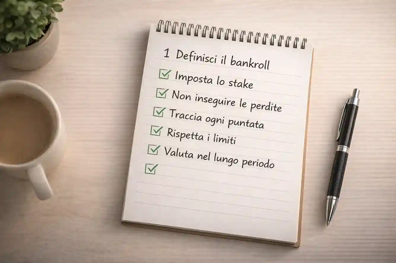 Lista di regole per la gestione del bankroll