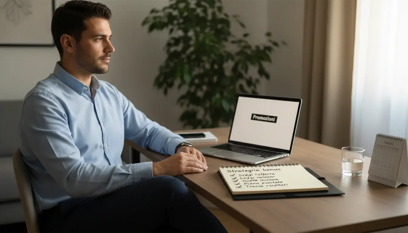 Persona che pianifica strategicamente le proprie scommesse